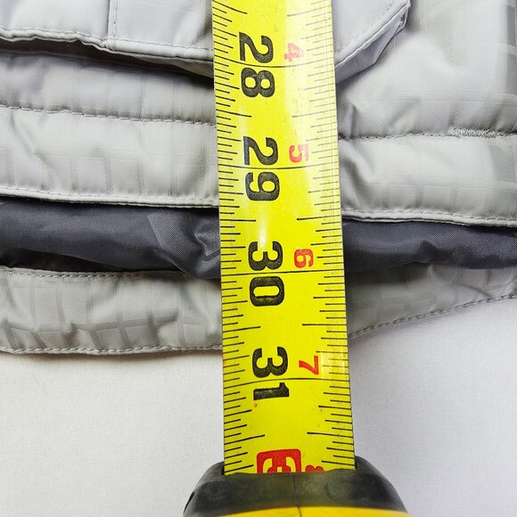 Burton Size Medium Mens Audex Gray Goose Down Puffer Hooded Jacket Snowboard Ski - Picture 8 of 15